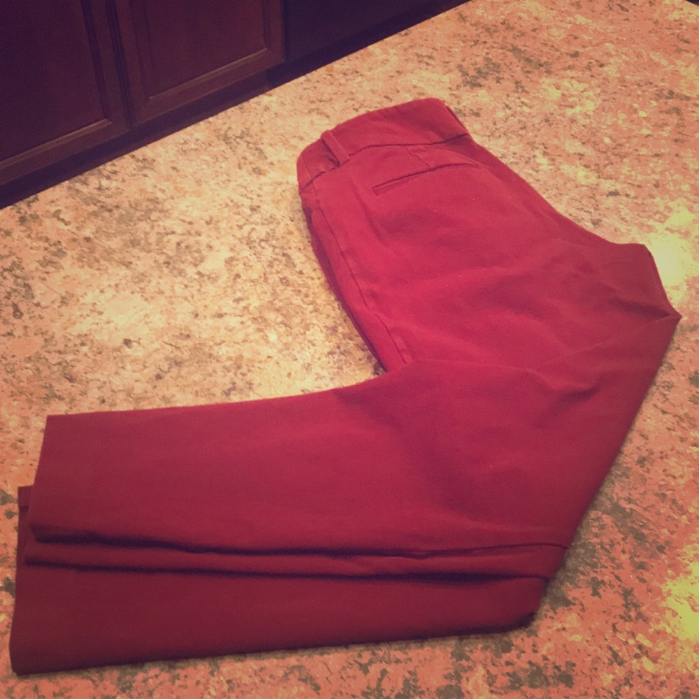 Merona stretch extensible maroon dress pants